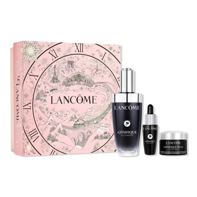 Lancôme Genifique Ultimate Face Serum & Eye Cream Skincare Gift Set In Transparent