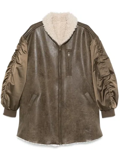 Isabel Marant Étoile Relaxed Oversized Jacket Featuring Front Pocket In Brown