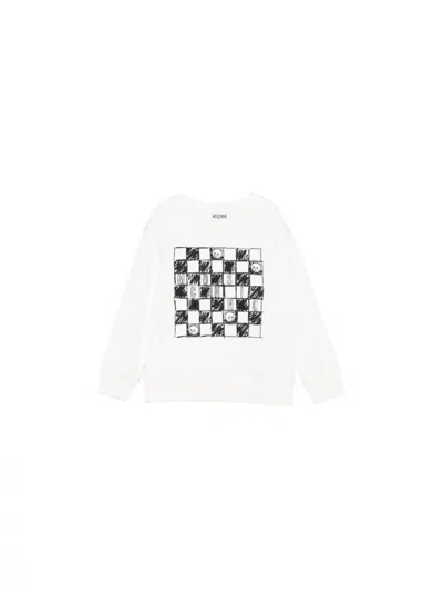Moschino Baby Sweatshirt  Huf099 In White