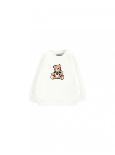 Moschino Teddy Bear-print Sweatshirt In White