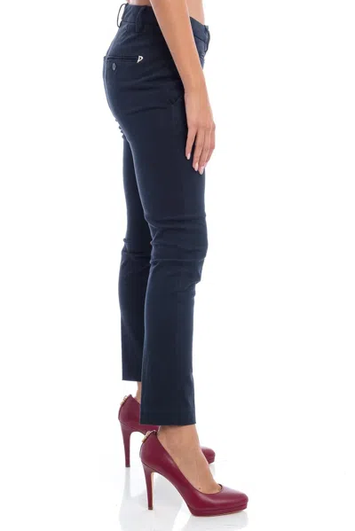 Dondup Women's Trousers  Perfect Dp066 Rse036 Ptd 890 In Blue