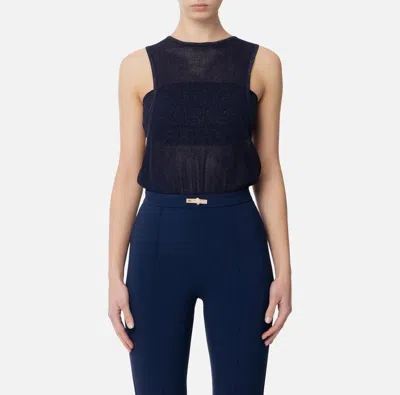 Elisabetta Franchi Top And Body Women  Mk67b52e2 Dc8 In Blue