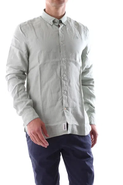 Timberland Shirts Man  Tb0a2dc3q431 - Linen Fasty Green In Gray