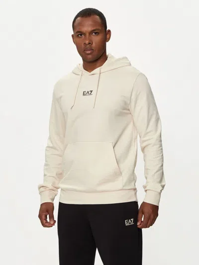 Ea7 Logo-print Hoodie In Multi