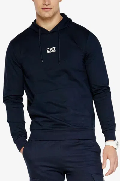 Ea7 Sweatshirt Sport Man  8npm37 Pjvtz Core Id 1562 Armor Blue In Blue
