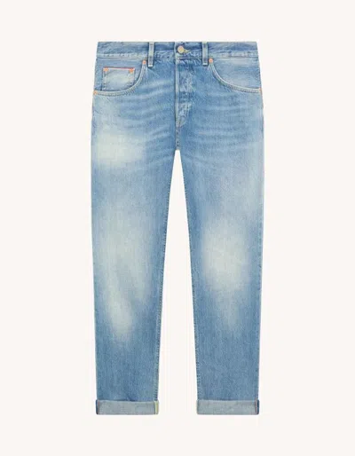 Dondup Cuffed Jeans In Blue