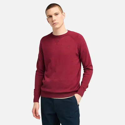 Timberland Shirts Man  Tb0a62ky6061 Williams Raglan Cordovan Htr In Burgundy