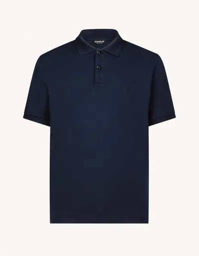 Dondup Polo Man  Us347 Js0292u 890 In Blue
