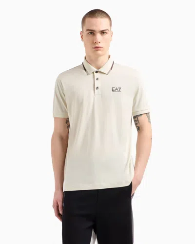 Ea7 Polo Man  7m000277 Af10375 U1112 Silver Birch In Neutral