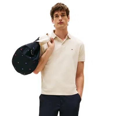 Tommy Hilfiger Polo Man  Mw0mw17770 Rbt Reg Polo Acg Newsprint In Neutral