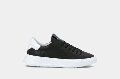 Philippe Model Temple Veau Low-top Sneakers In Black