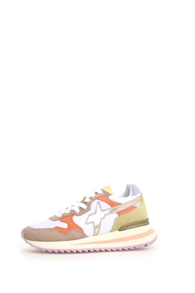 W6yz Women's Sneakers  Yak-w. 2016528 42 1e64 Beige/white/peach In Multi