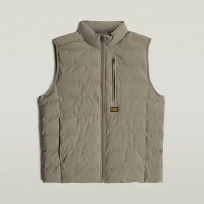 G-star Foundation Quilted Liner Vest In White
