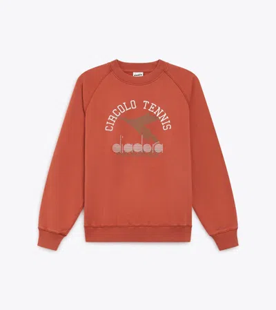 Diadora Logo-print Sweatshirt In Orange