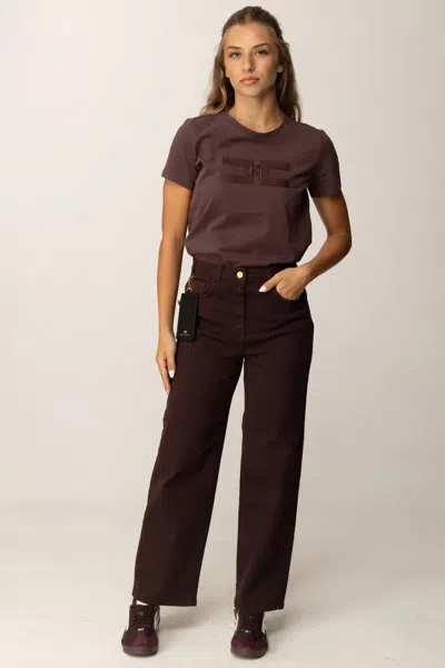 Elisabetta Franchi T-shirt Woman  Ma02856e2 270 In Brown