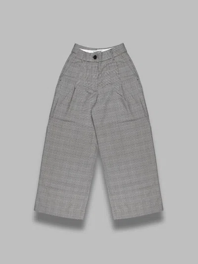 Essentiel Antwerp Pleated Checked Knee-length Shorts In Gray