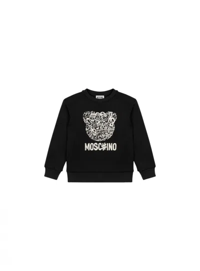 Moschino Baby Girl Sweatshirt  Hmf099 In Black
