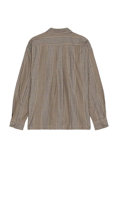 Bather Fringe Leisure Shirt In Gray