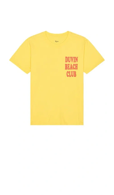 Duvin Design Hot Sun Tee In Yellow