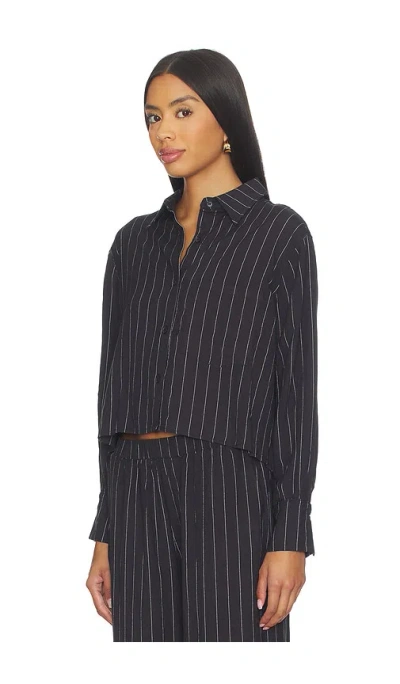 Bobi Boxy Button Front Shirt In Multi