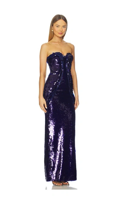 Gaurav Gupta X Revolve X Revolve Azure Pailllet? Gown In Purple