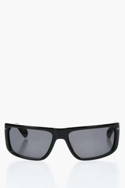 Off-white Solid Color Bologna Sunglasses With Contrasting Logo In Black