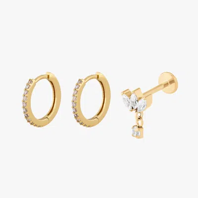 Studs Pave Set In Multi