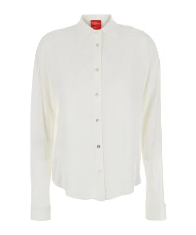 Merci Long Sleeve Shirt In White