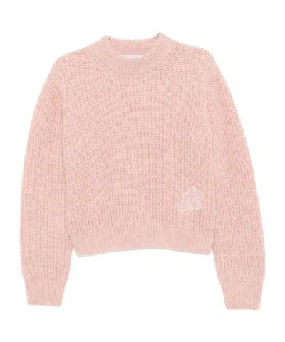 Cecilie Bahnsen Bega Pullover Fisherman Knit Soft Pink