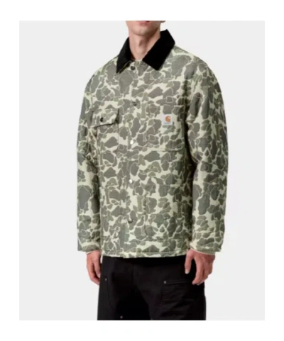 Carhartt Tapestry Chore Camo Duck Jacquard Jacket In Multi