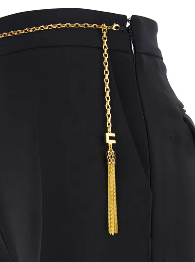 Elisabetta Franchi Black Shorts In Black