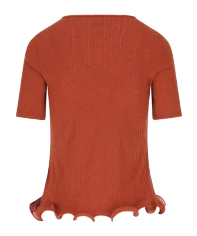 Fendi Gucci Olive Green Cashmere Blend Polo Shirt In Brown