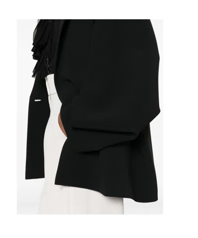 Alberta Ferretti Tailored Black Jacket With Boxy Silhouette In Black