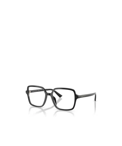 Jimmy Choo Geometric Frame Plano Lens In Black