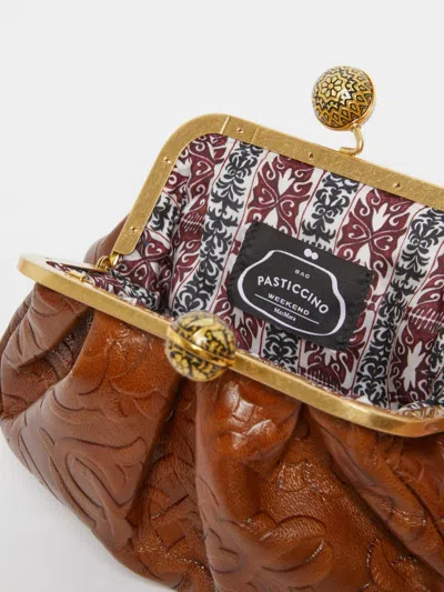 Weekend Max Mara Pasticcino Bag Small In Pelle Liscia In Brown