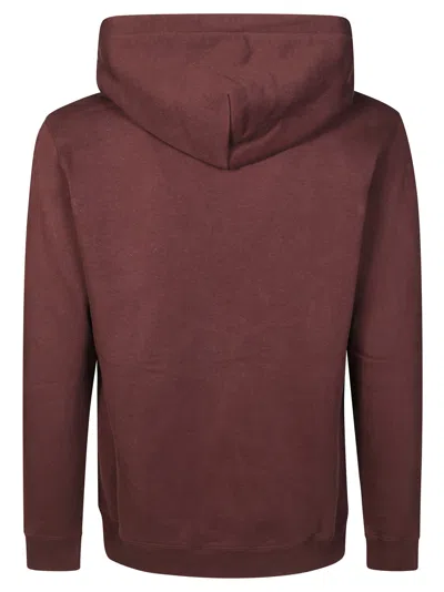Dondup Drawstring Hoodie In Burgundy