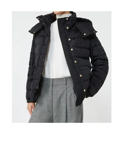 Weekend Max Mara Long-sleeved Down Jacket In Black