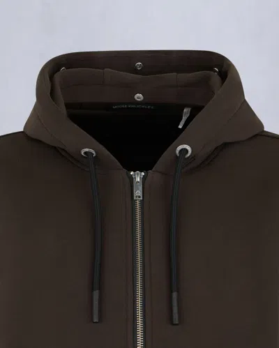 Moose Knuckles Classic Bunny Fleece Jacket With Removable Faux Fur Lining In Brown