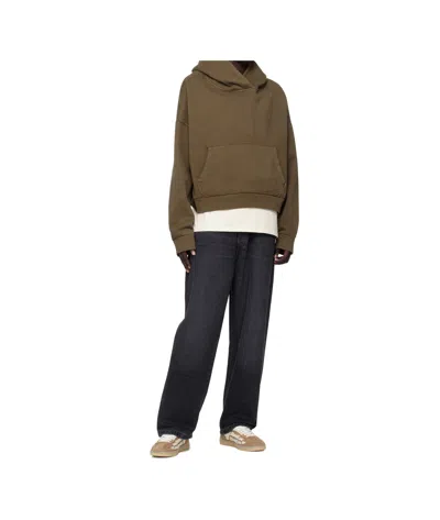 Amiri Men Croc Debossed Pacific Bones Sneakers In Brown