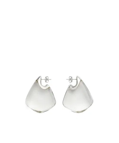 Bottega Veneta Fin Earrings In Metallic