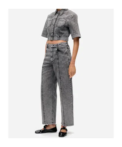 Baum Und Pferdgarten Denim Trousers With Belt Loops In Gray