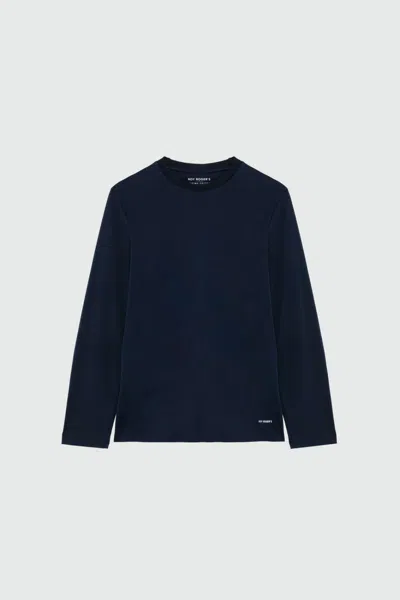 Roy Rogers T-shirt Man Roy Roger's Supima ml Rru575g06 C0048 Blue Navu In Blue