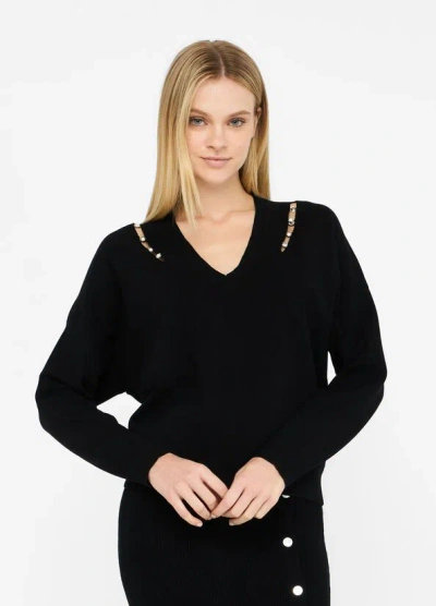 Liu •jo Women's Knitwear Liu Jo Mf5037 Ms99e 22222 In Black