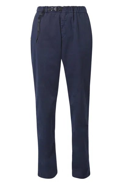White Sand Marylin Flannel Trousers In Blue