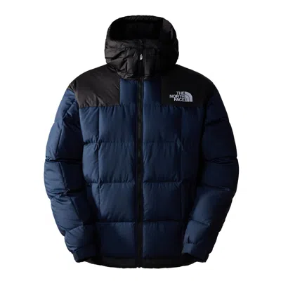 The North Face Padded High-collar Down Jacket With Detachable Hood In Blue