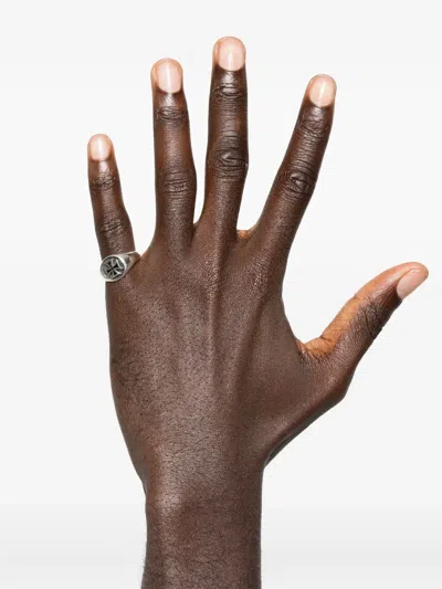 十字图案纯银戒指