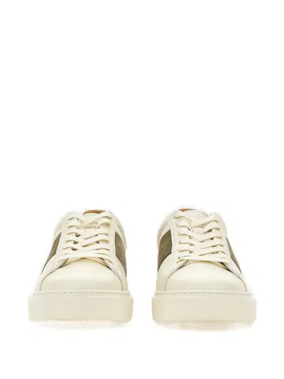 Woolrich Modern Low-top Sneakers With Contrasting Heel Tab In White