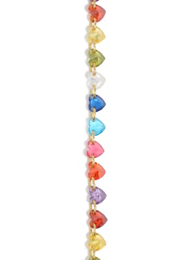 Bimba Y Lola Hearts Crystals Bracelet In Gold
