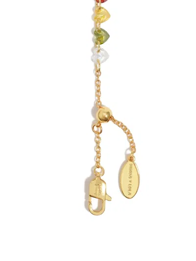 Bimba Y Lola Hearts Crystals Bracelet In Gold