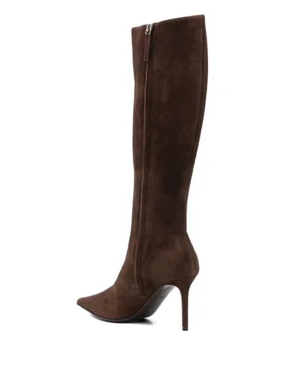 Giuseppe Zanotti High Suede Boots In Brown
